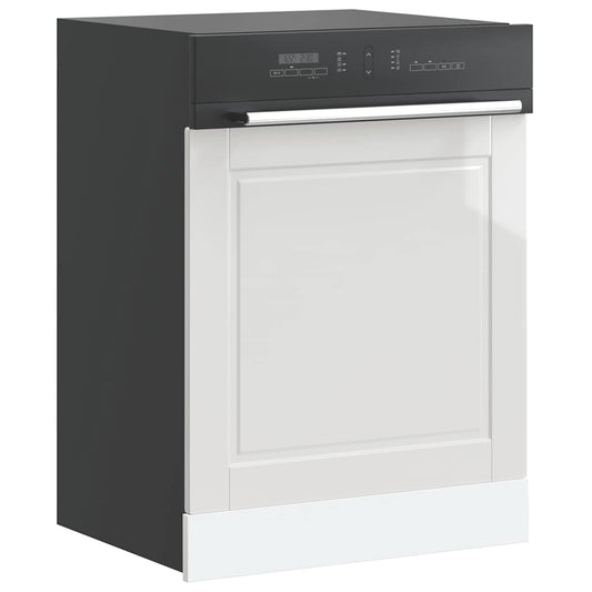 vidaXL Dishwasher Panel "Porto" High Gloss White 60x1,5x57 cm Engineered Wood