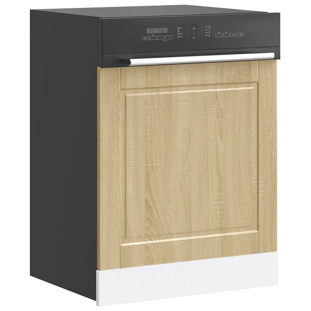 vidaXL Dishwasher Panel Porto Sonoma Oak 60x1.5x57 cm Engineered Wood