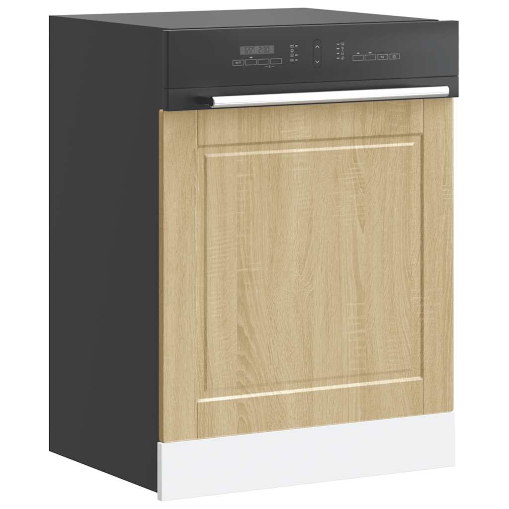 vidaXL Dishwasher Panel "Porto" Sonoma Oak 60x1,5x57 cm Engineered Wood