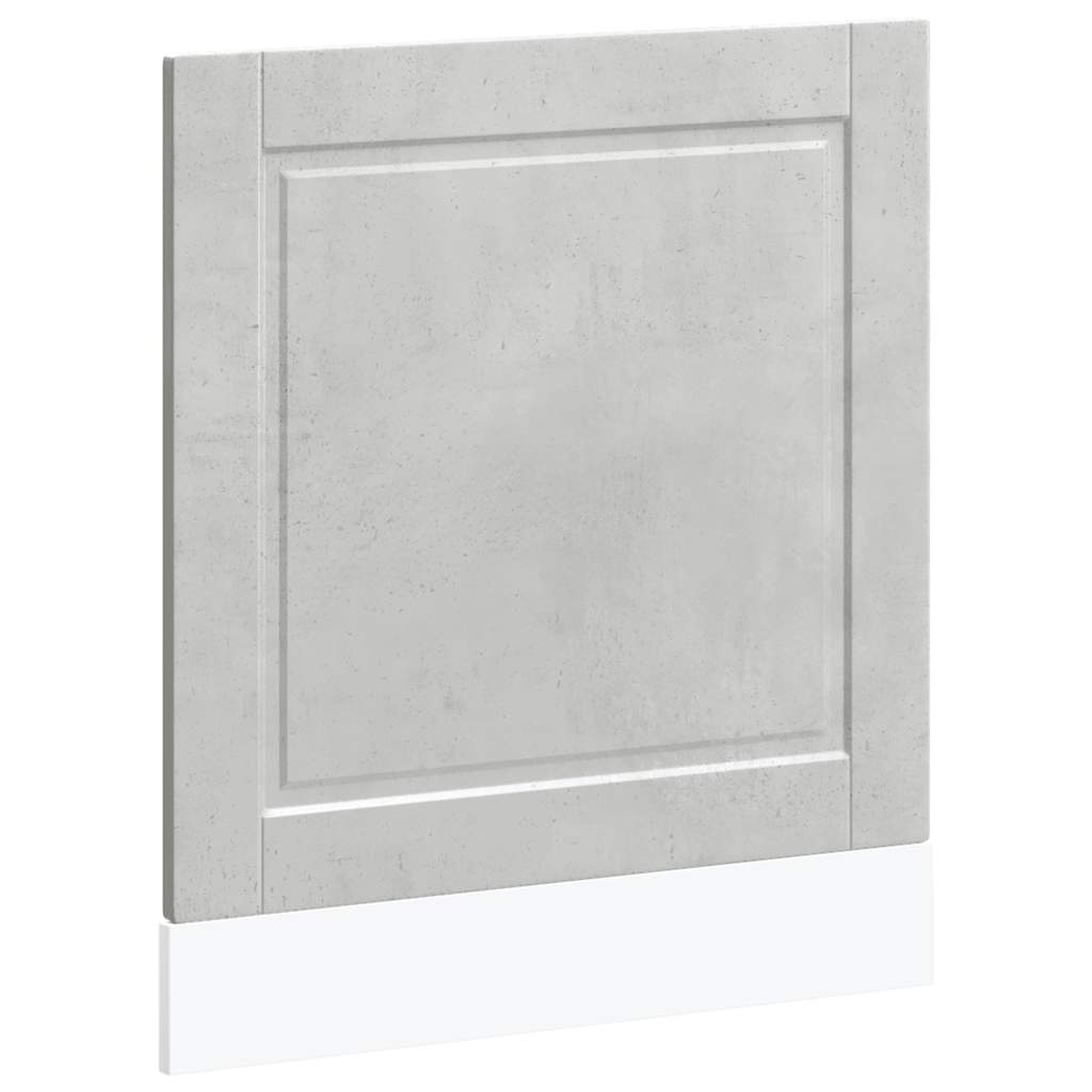 vidaXL Dishwasher Panel "Porto" Concrete Grey 60x1,5x57 cm Engineered Wood