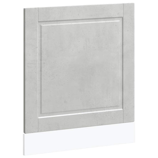 vidaXL Dishwasher Panel "Porto" Concrete Grey 60x1,5x57 cm Engineered Wood