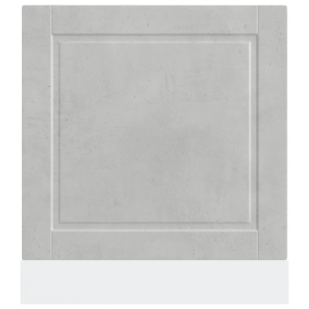 vidaXL Dishwasher Panel Porto Concrete Grey 60x1.5x57 cm Engineered Wood