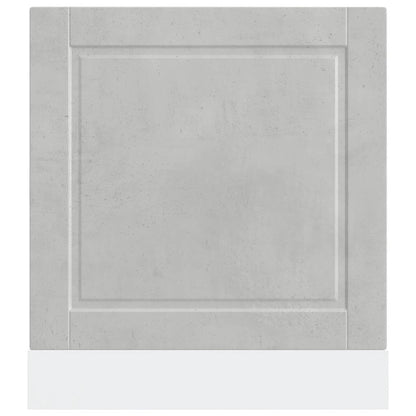 vidaXL Dishwasher Panel Porto Concrete Grey 60x1.5x57 cm Engineered Wood