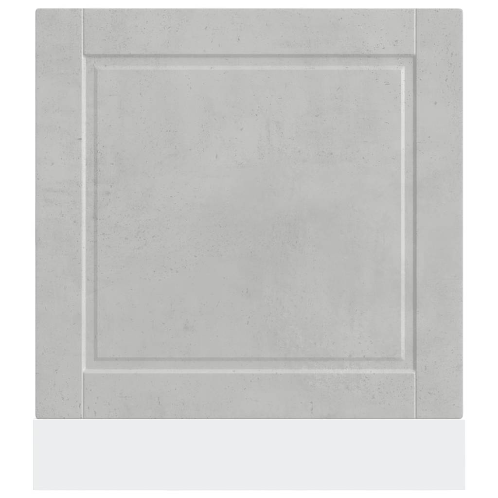vidaXL Dishwasher Panel "Porto" Concrete Grey 60x1,5x57 cm Engineered Wood