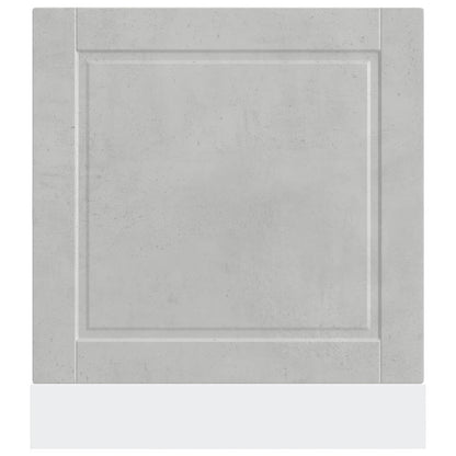 vidaXL Dishwasher Panel "Porto" Concrete Grey 60x1,5x57 cm Engineered Wood