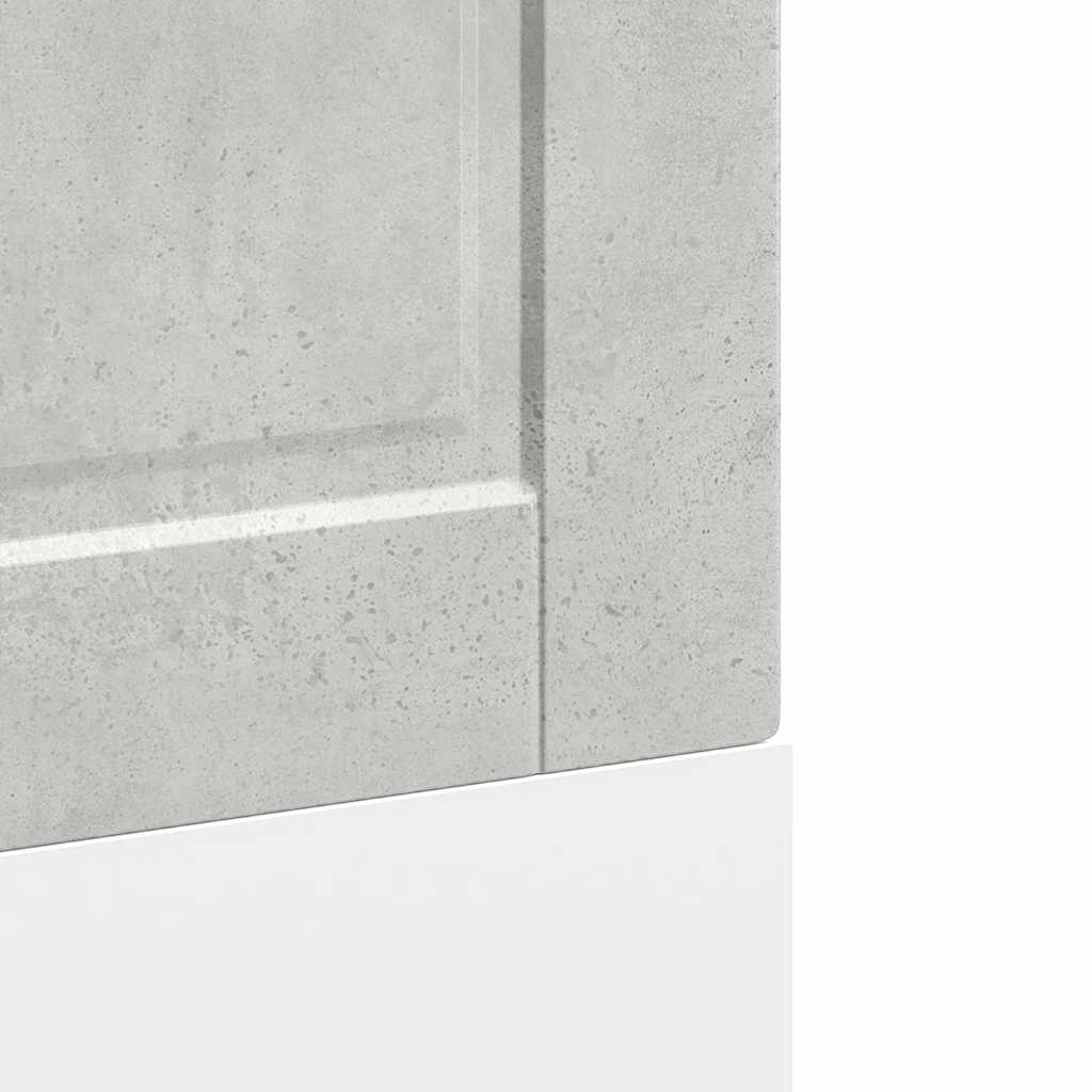vidaXL Dishwasher Panel Porto Concrete Grey 60x1.5x57 cm Engineered Wood