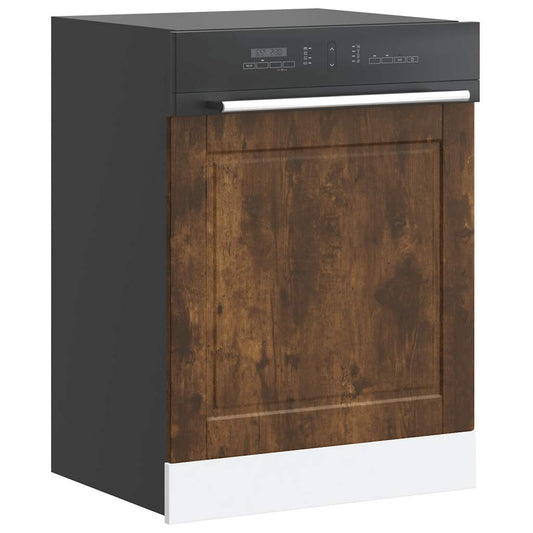 vidaXL Dishwasher Panel Porto Smoked Oak 60x1.5x57 cm Engineered Wood