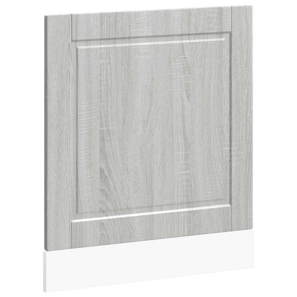 vidaXL Dishwasher Panel Porto Grey Sonoma 60x1.5x57 cm Engineered Wood
