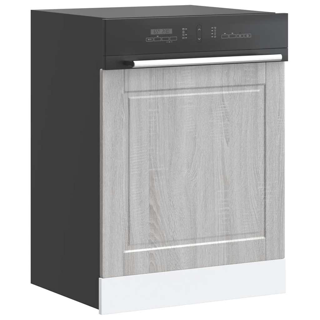 vidaXL Dishwasher Panel Porto Grey Sonoma 60x1.5x57 cm Engineered Wood