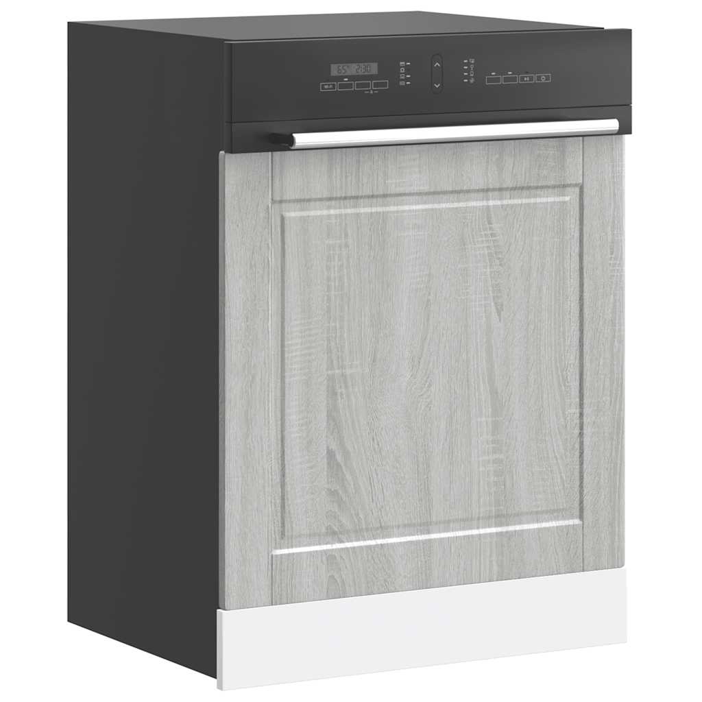 vidaXL Dishwasher Panel Porto Grey Sonoma 60x1.5x57 cm Engineered Wood