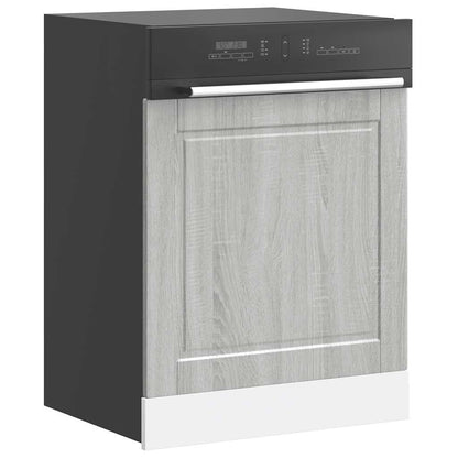 vidaXL Dishwasher Panel Porto Grey Sonoma 60x1.5x57 cm Engineered Wood