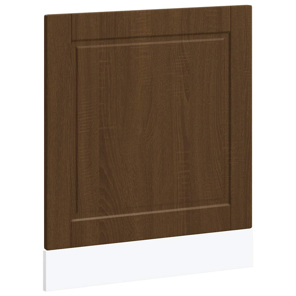 vidaXL Dishwasher Panel Porto Brown Oak 60x1.5x57 cm Engineered Wood