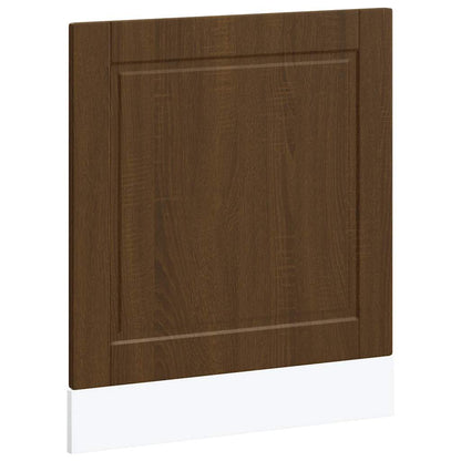 vidaXL Dishwasher Panel "Porto" Brown Oak 60x1,5x57 cm Engineered Wood