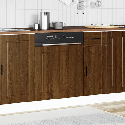 vidaXL Dishwasher Panel Porto Brown Oak 60x1.5x57 cm Engineered Wood