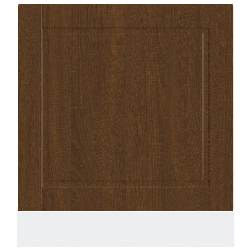 vidaXL Dishwasher Panel Porto Brown Oak 60x1.5x57 cm Engineered Wood