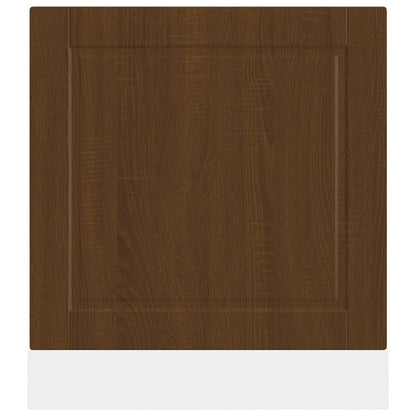 vidaXL Dishwasher Panel Porto Brown Oak 60x1.5x57 cm Engineered Wood