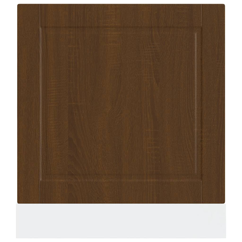 vidaXL Dishwasher Panel "Porto" Brown Oak 60x1,5x57 cm Engineered Wood