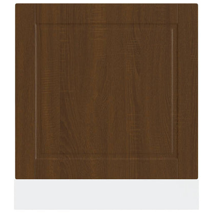 vidaXL Dishwasher Panel "Porto" Brown Oak 60x1,5x57 cm Engineered Wood