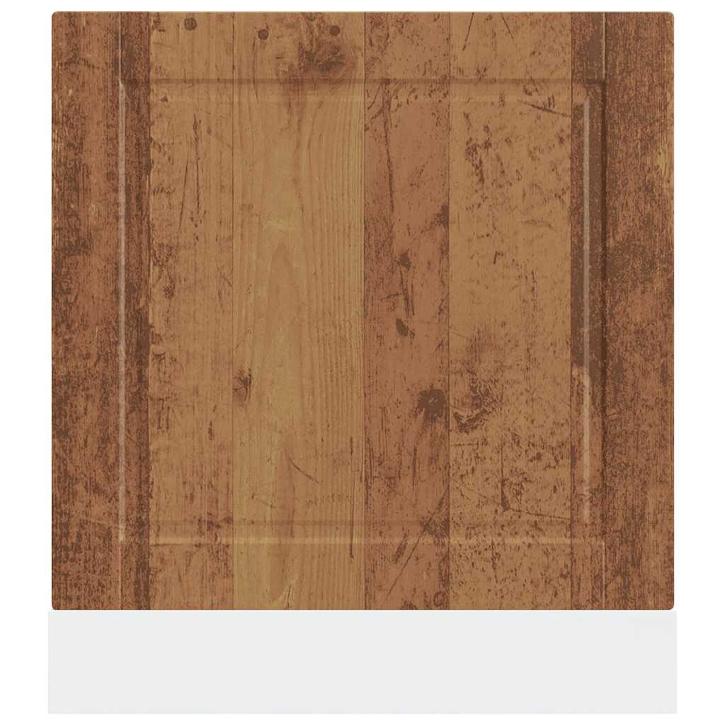 vidaXL Dishwasher Panel Porto Old Wood 60x1.5x57 cm Engineered Wood