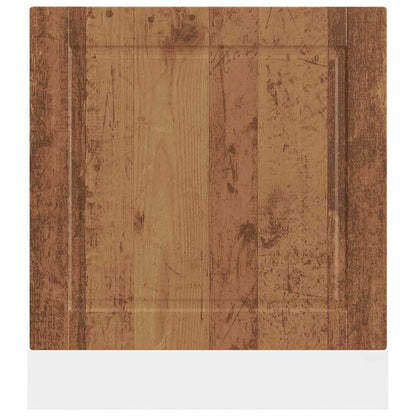 vidaXL Dishwasher Panel Porto Old Wood 60x1.5x57 cm Engineered Wood