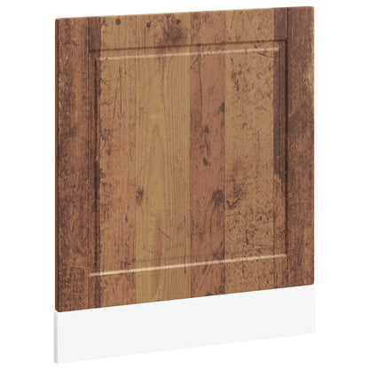 vidaXL Dishwasher Panel "Porto" Old Wood 60x1,5x57 cm Engineered Wood