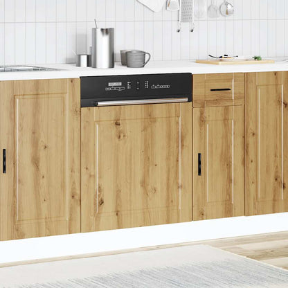 vidaXL Dishwasher Panel Porto Artisan Oak 60x1.5x67 cm Engineered Wood