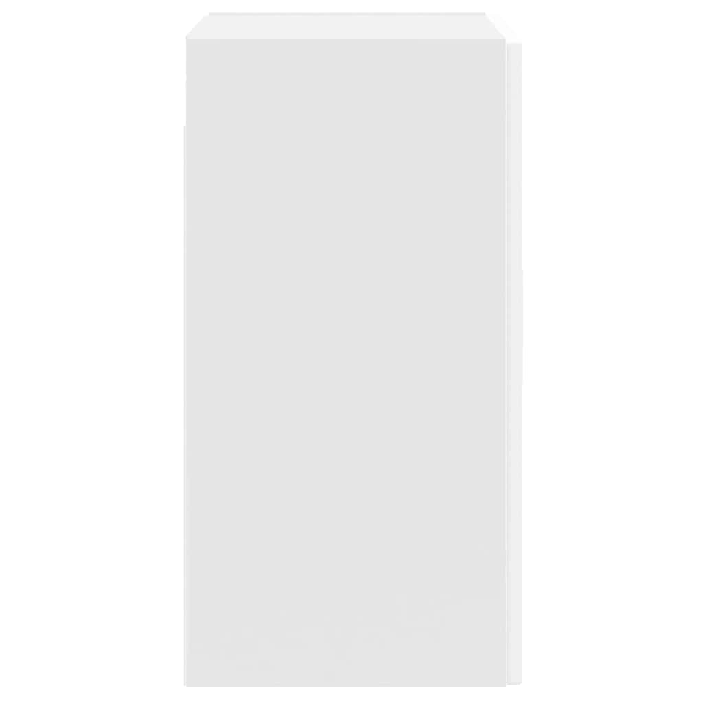 vidaXL Kitchen Wall Cabinet with Glass Door Porto White