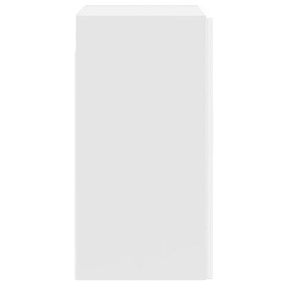 vidaXL Kitchen Wall Cabinet with Glass Door Porto White
