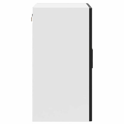 vidaXL Kitchen Wall Cabinet with Glass Door Porto Black