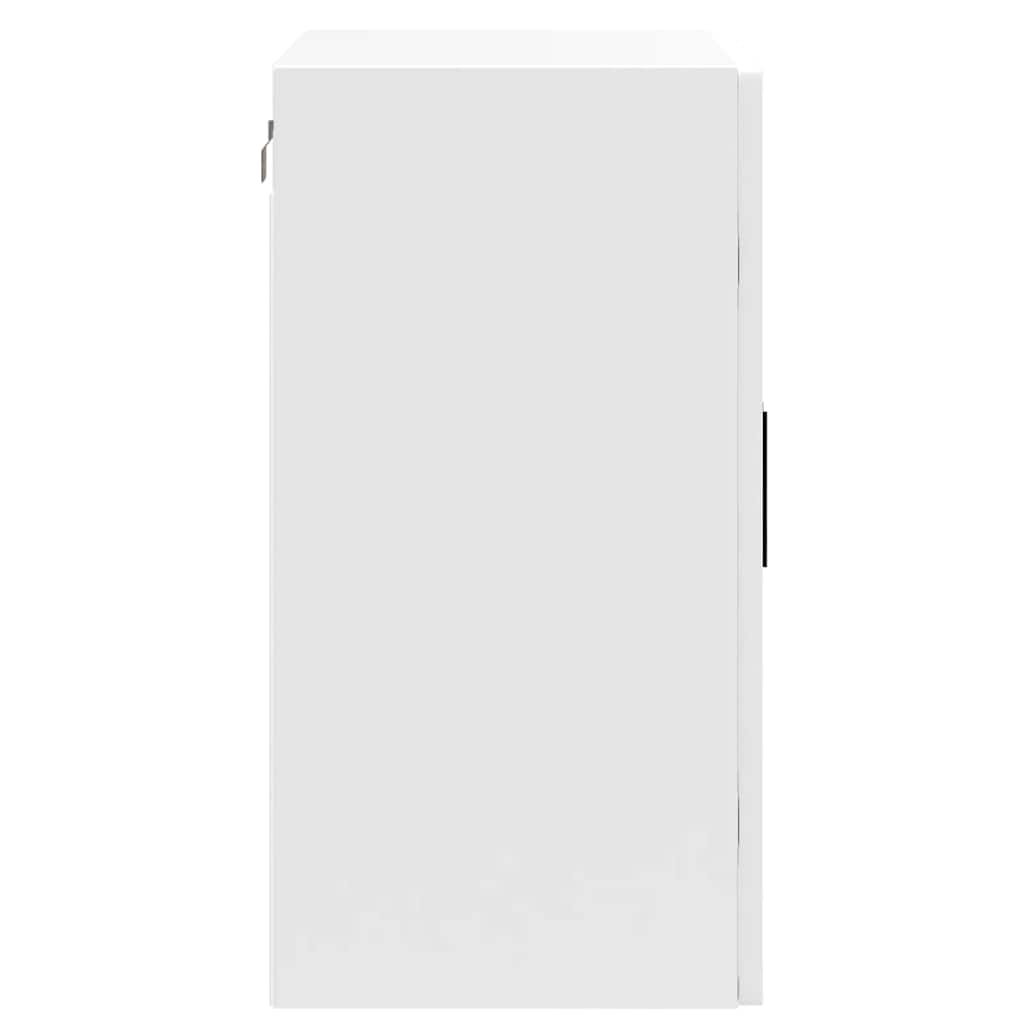 vidaXL Kitchen Wall Cabinet with Glass Door Porto High Gloss White