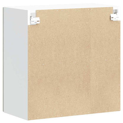 vidaXL Kitchen Wall Cabinet with Glass Door Porto Concrete Grey