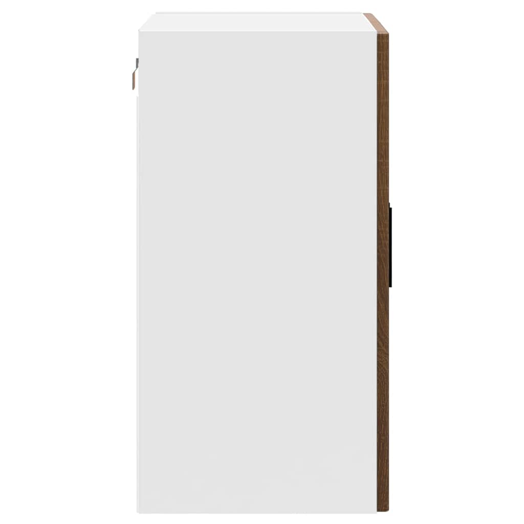vidaXL Kitchen Wall Cabinet with Glass Door Porto Brown Oak