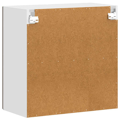 vidaXL Kitchen Wall Cabinet with Glass Door "Porto" Brown Oak