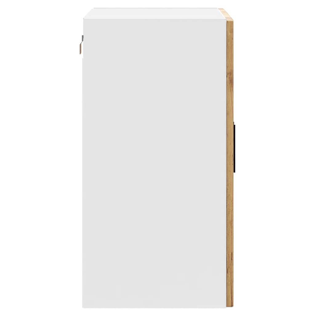 vidaXL Kitchen Wall Cabinet with Glass Door "Porto" Old Wood