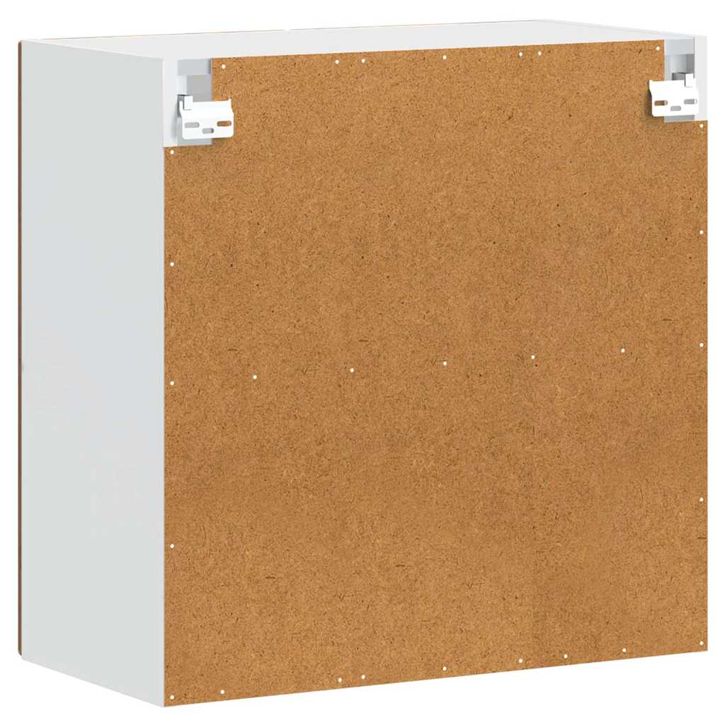 vidaXL Kitchen Wall Cabinet with Glass Door "Porto" Old Wood