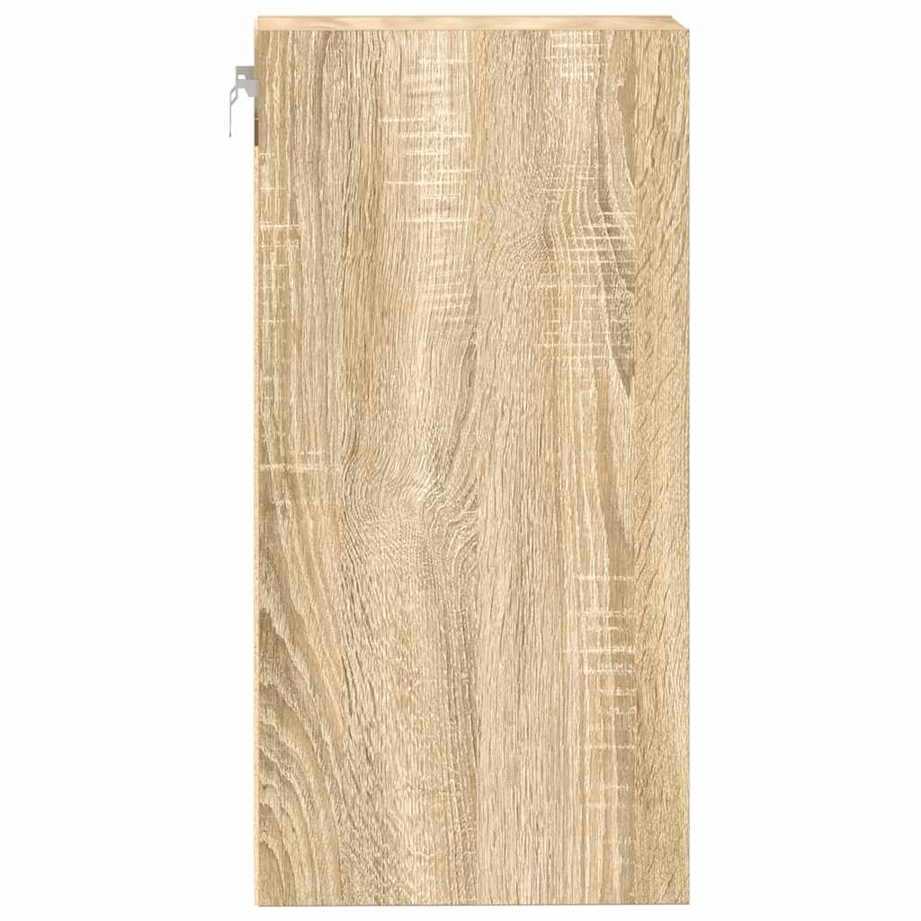 vidaXL Hanging Cabinet Riga Sonoma Oak 20x29.5x60 cm Engineered Wood