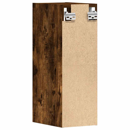 vidaXL Hanging Cabinet Riga Smoked Oak 20x29.5x60 cm Engineered Wood