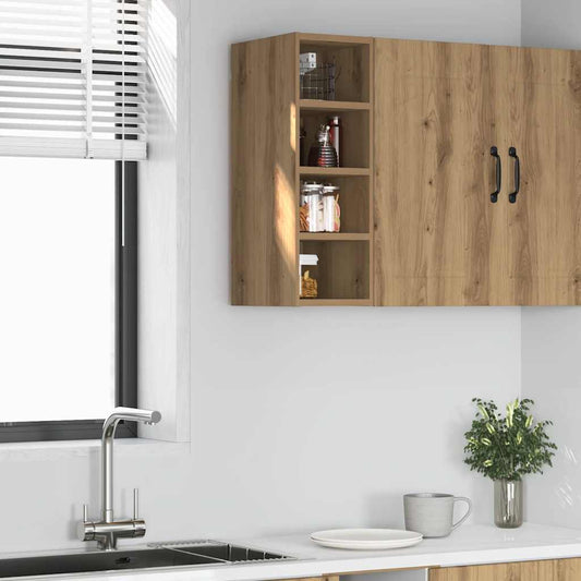 vidaXL Hanging Cabinet "Riga" Artisan Oak 20x29,5x60 cm Engineered Wood