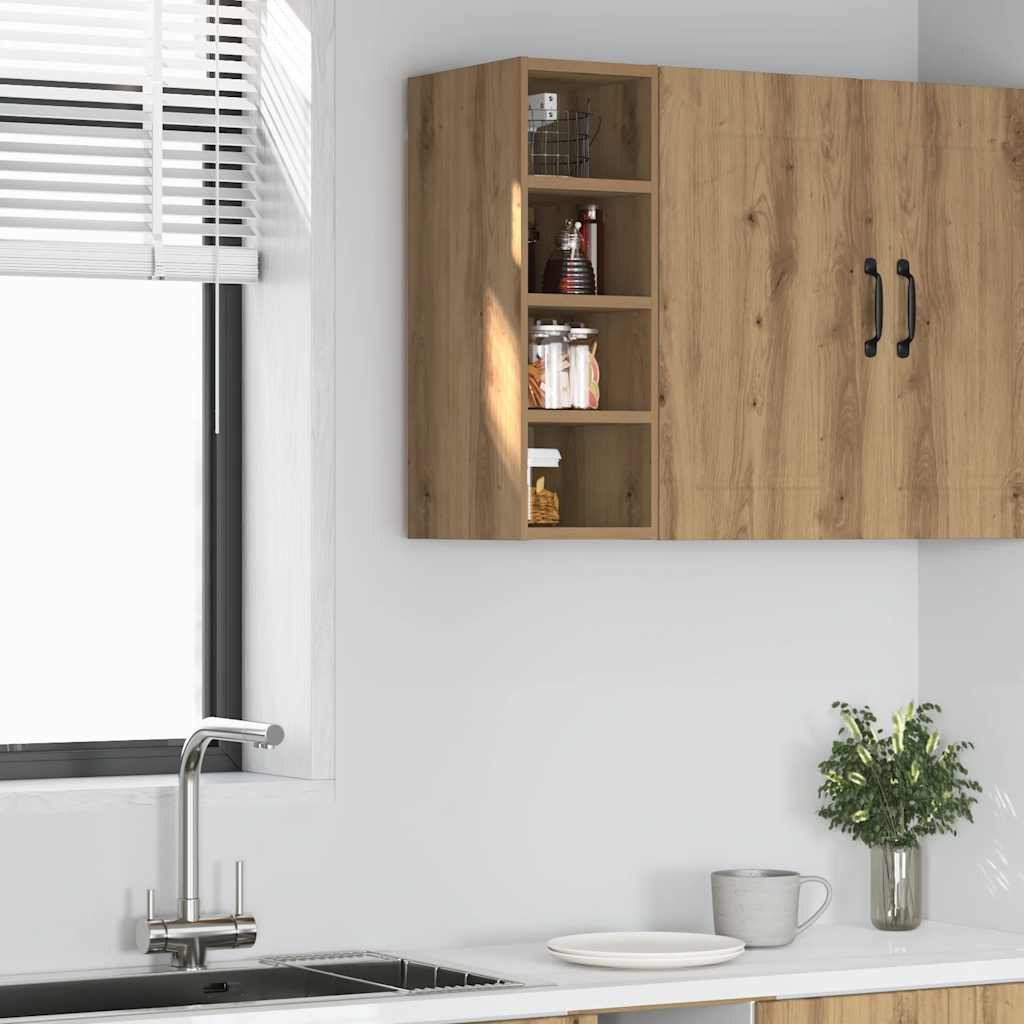 vidaXL Hanging Cabinet "Riga" Artisan Oak 20x29,5x60 cm Engineered Wood