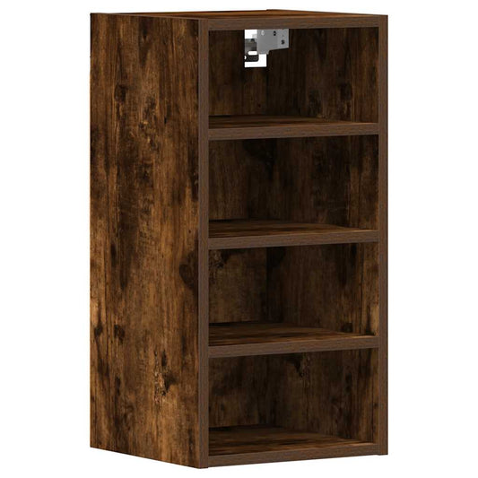 vidaXL Hanging Cabinet "Riga" Smoked Oak 30x29,5x60 cm Engineered Wood