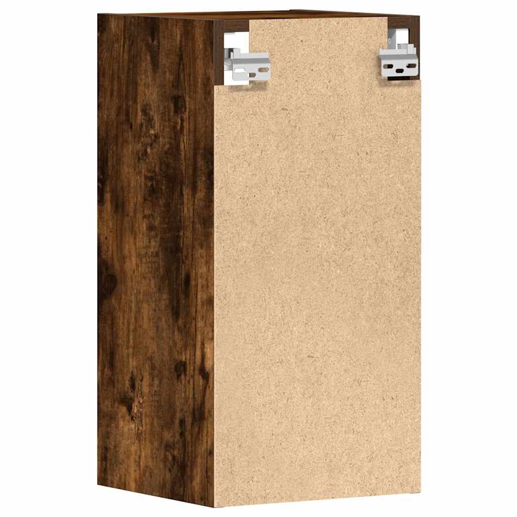 vidaXL Hanging Cabinet Riga Smoked Oak 30x29.5x60 cm Engineered Wood