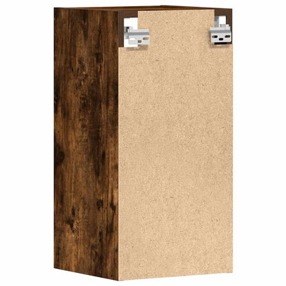 vidaXL Hanging Cabinet Riga Smoked Oak 30x29.5x60 cm Engineered Wood