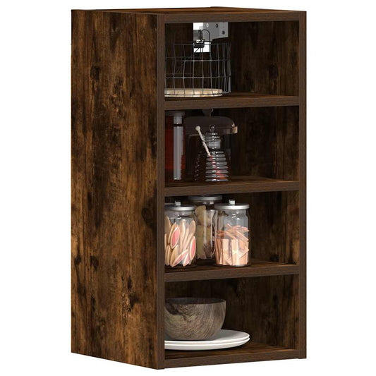 vidaXL Hanging Cabinet "Riga" Smoked Oak 30x29,5x60 cm Engineered Wood