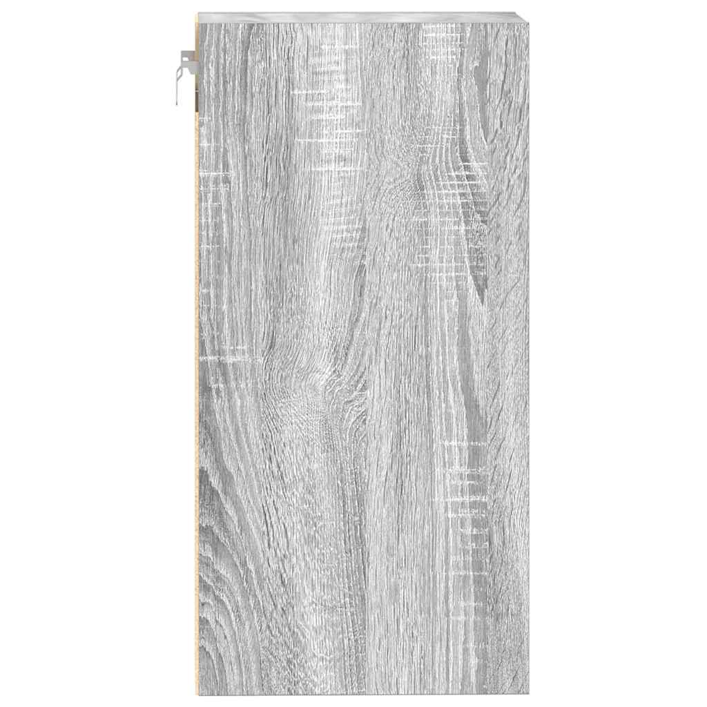 vidaXL Hanging Cabinet Riga Grey Sonoma 30x29.5x60 cm Engineered Wood