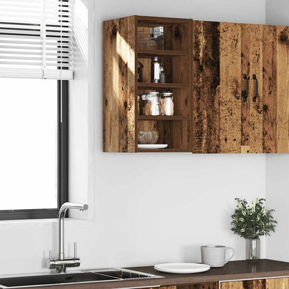 vidaXL Hanging Cabinet Riga Old Wood 30x29.5x60 cm Engineered Wood
