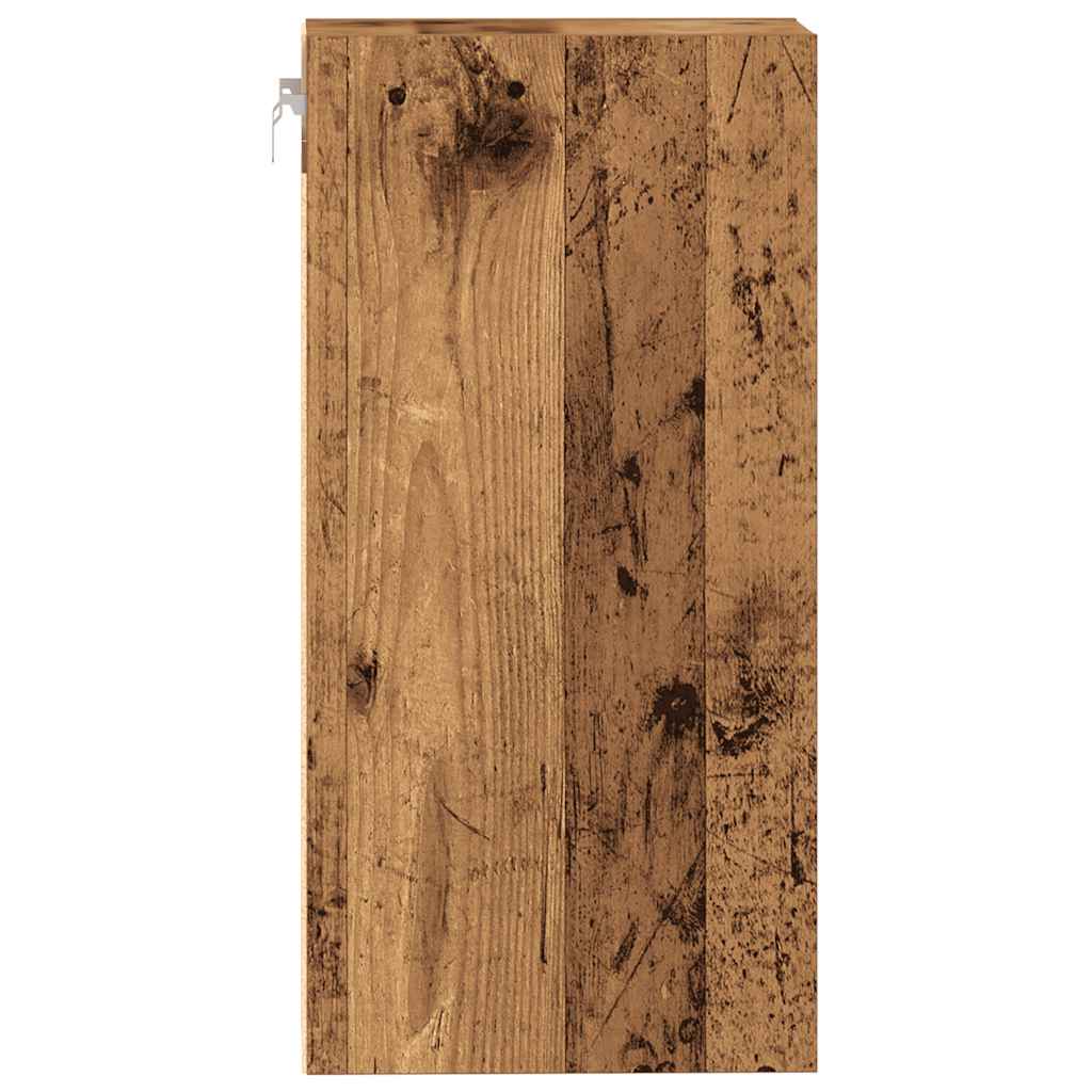 vidaXL Hanging Cabinet Riga Old Wood 30x29.5x60 cm Engineered Wood