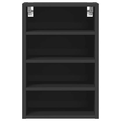 vidaXL Hanging Cabinet Riga Black 40x29.5x60 cm Engineered Wood