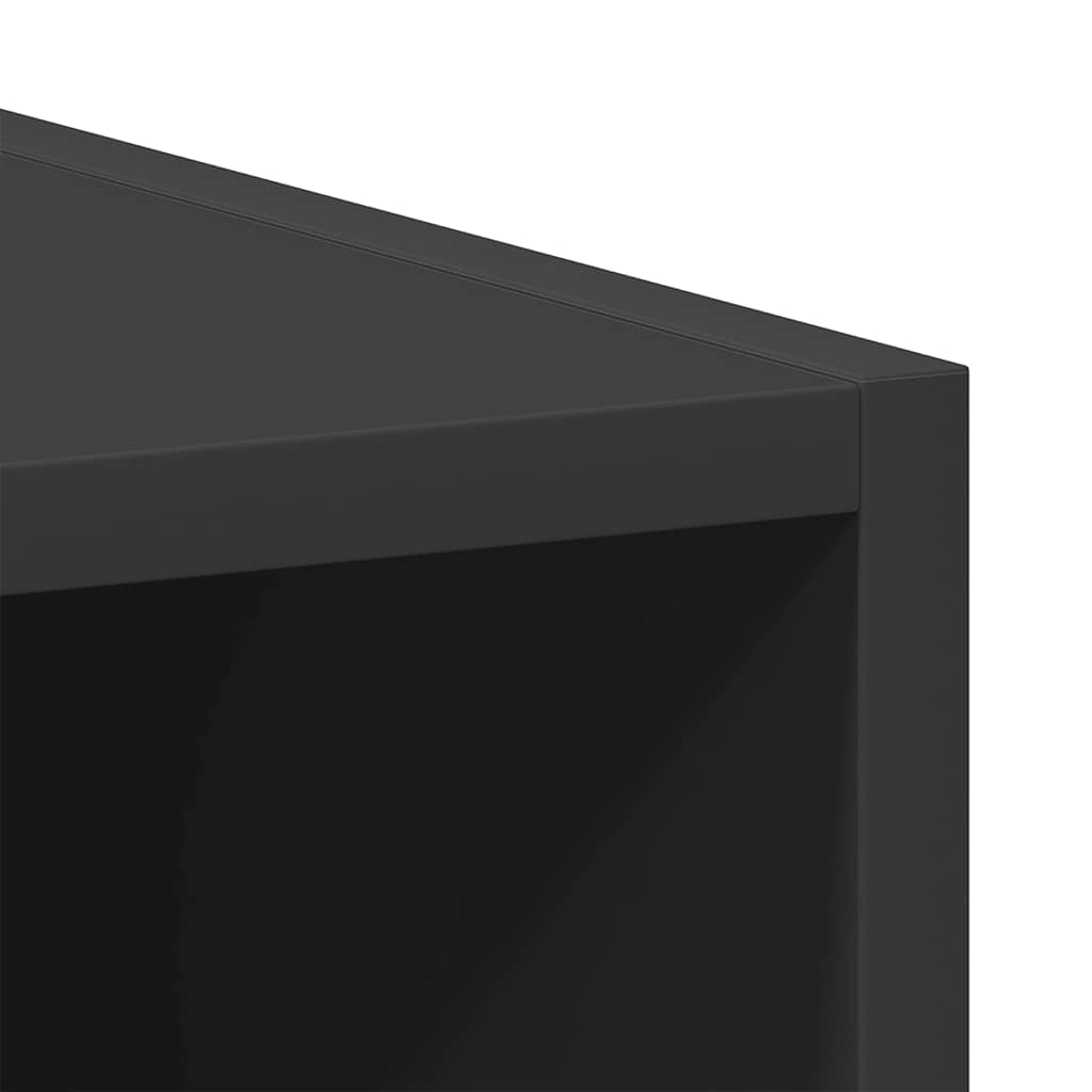 vidaXL Hanging Cabinet Riga Black 40x29.5x60 cm Engineered Wood