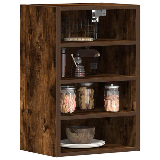 vidaXL Hanging Cabinet "Riga" Smoked Oak 40x29,5x60 cm Engineered Wood