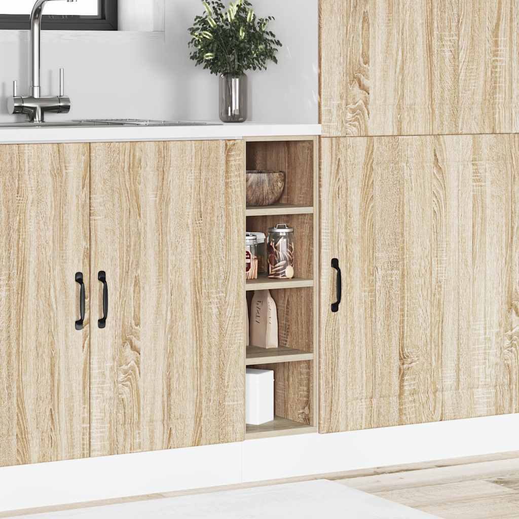 vidaXL Bottom Cabinet "Riga" Sonoma Oak 20x44,5x81,5 cm Engineered Wood